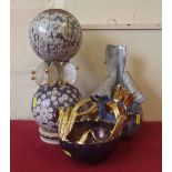 Nigel John Wilde three studio pottery vases. Condition report: see terms and conditions