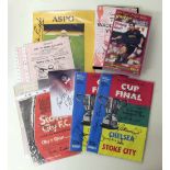 Collection of Stoke City programmes signed be G. Eastham, T. Conroy, J. Greenhough, Denis Smith (