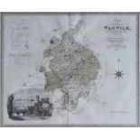 C & J Greenwood, Map of the County of Warwick, from an Actual Survey made in the year 1821 by C &