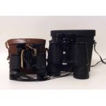 Two pairs of binoculars in cases, Mark Scheffel and Delacrois (Paris). Condition report: see terms