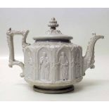 Charles Meigh appostle teapot. Condition report: see terms and conditions