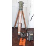 Kern (Swiss) DKM2-A(T) Theodolite on tripod complete with carrying case. Condition report: see terms