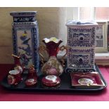 Quantity of mixed limoge chna and blue and white china. Condition report: see terms and conditions