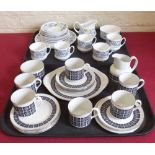 21 pieces of Royal Doulton 'Medallion' tea ware and 19 pieces of Duchess 'Persia' tea ware.