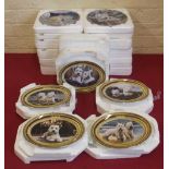 15 Franklin mint oval West Highland Terrier plates. Condition report: see terms and conditions