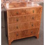 Walnut Shepherd & Hedger chest of drawers. Condition report: see terms and conditions
