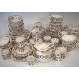 Susie Cooper / Wedgwood Venetia dinner service, to include 9 x coffee cans, 8 x saucers, 9 x large