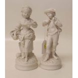 Pair of English Parian figures Condition report: see terms and conditions