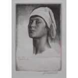 Gerald Leslie Brockhurst R.A., R.E. (British, 1890-1978),  "Aglaia", signed in pencil in the margin,