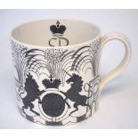 Wedgwood Eric Ravilious design King Edward VIII 1937 Coronation commemorative mug, 10cm high