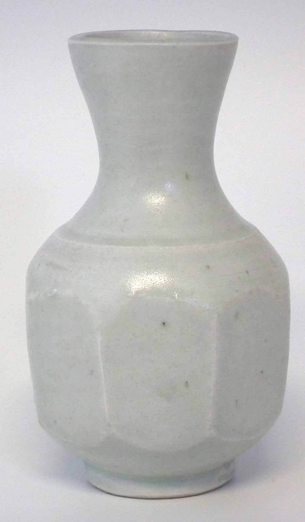 Bernard Leach  (1887-1979) St Ives studio pottery vase, with octagonal facetted body decorated