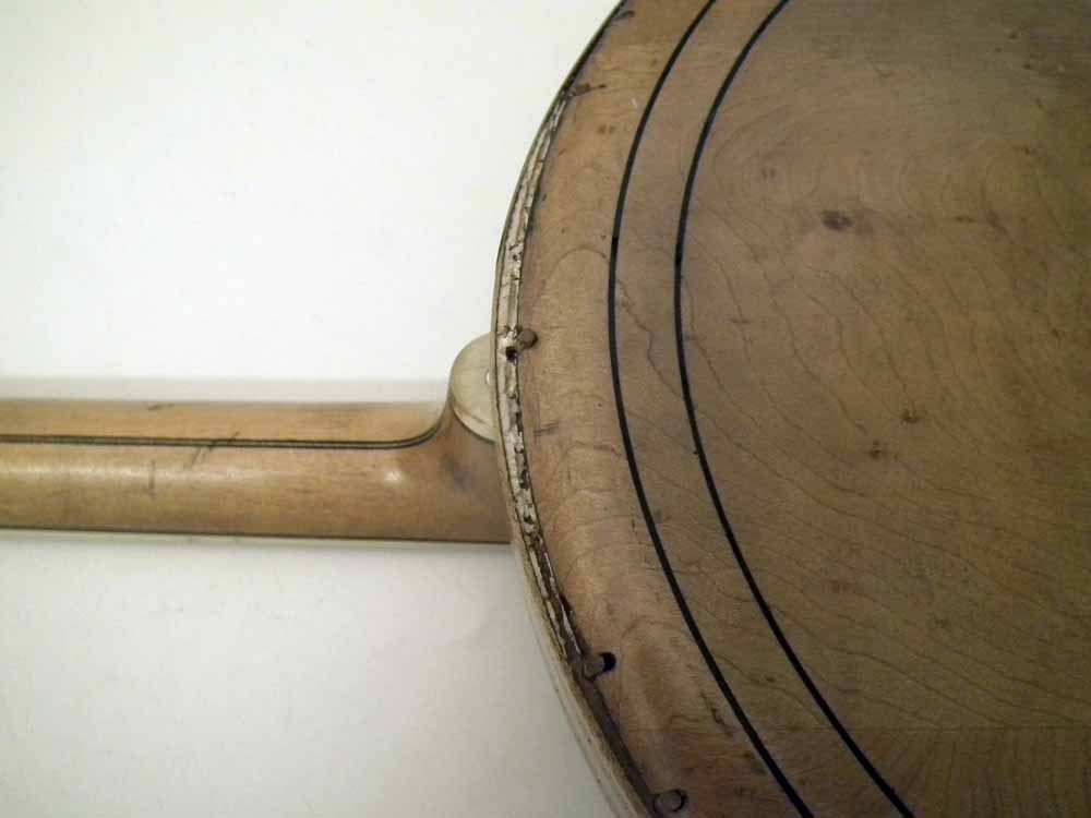 Clifford Essex Paragon four string Tenor Banjo, with engraved pearl headstock and fingerboard - Image 15 of 21