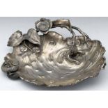 WMF art nouveau Britannia metal pond dish, length 29cm.