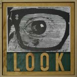 Joe Tilson R.A. (1928-),   "Look", titled and numbered 57/75 on the lid, dated 2002, wooden