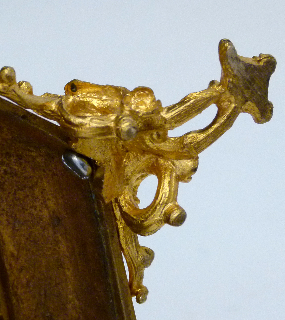 Ormolu jewellery casket in three tiers applied and moulded with naturalistic decoration, height - Image 16 of 17