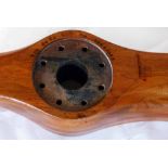 Avro 504 aeroplane propeller constructed with laminated mahogany.
 
Condition report: Length 272.