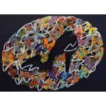 David Gerstein (1944-), "Cinderella", signed and numbered 7/100, hand painted laser cut steel