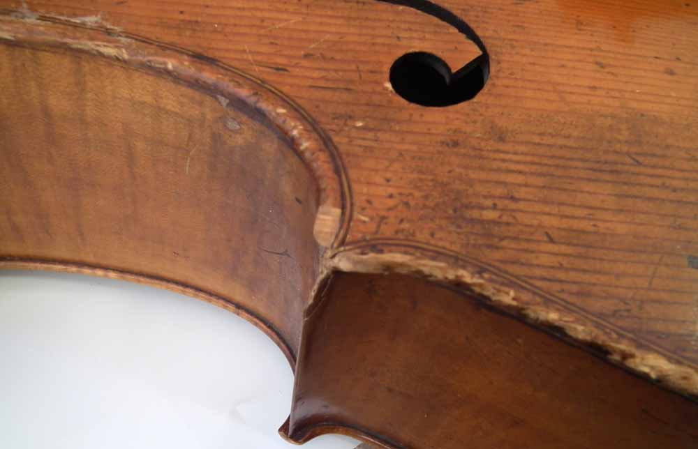 German cello, with two piece lightly flamed back labelled 'Attuned by W.M. Hawes Northampton Nov. 23 - Image 5 of 18