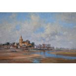 Ivan Taylor (1946-),  Maldon Estuary, Essex, signed, titled on artist's label verso, oil on board,