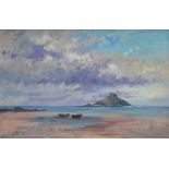 Ivan Taylor (1946-),  St Michael's Mount, Cornwall, signed, titled on artist's label verso, oil on