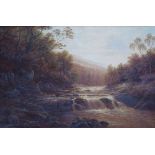 William Mellor (1851-1931),  On The Wharfe, Bolton Woods, Yorkshire, signed, titled on verso, oil on