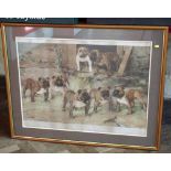 After Arthur Wardle, "Bulldogs of the 20th century", large ramed print. Condition report: see