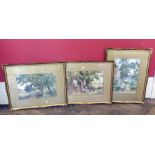 Three Wm R Hayles watercolours. Condition report: see terms and conditions