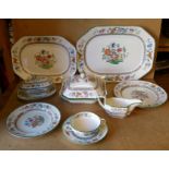 A Copeland Spode "Chinese Rose" Pattern