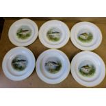 A Set of 6 Lawleys Plates having multico