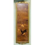 A J Rowley Framed Marquetry Picture depi