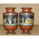 A Pair of Victorian Glazed Earthenware B