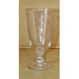 A Glass Celery Vase having engraved deco