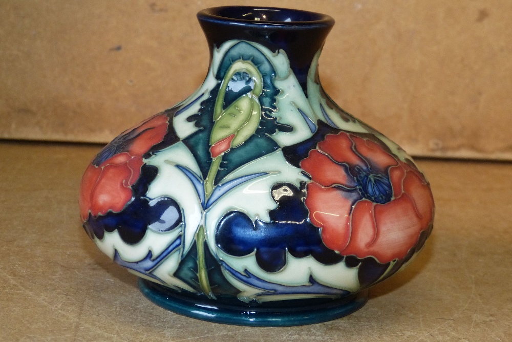A Moorcroft Bulbous  Trumpet Shaped Vase - Image 2 of 4