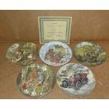 5 Wedgwood Wind in the Willows Plates "