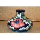 A Moorcroft Bulbous  Trumpet Shaped Vase