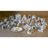 29 Crested China Ornaments Arcadian, Wil