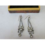 A Pair of Art Deco Style Paste Drop Earrings