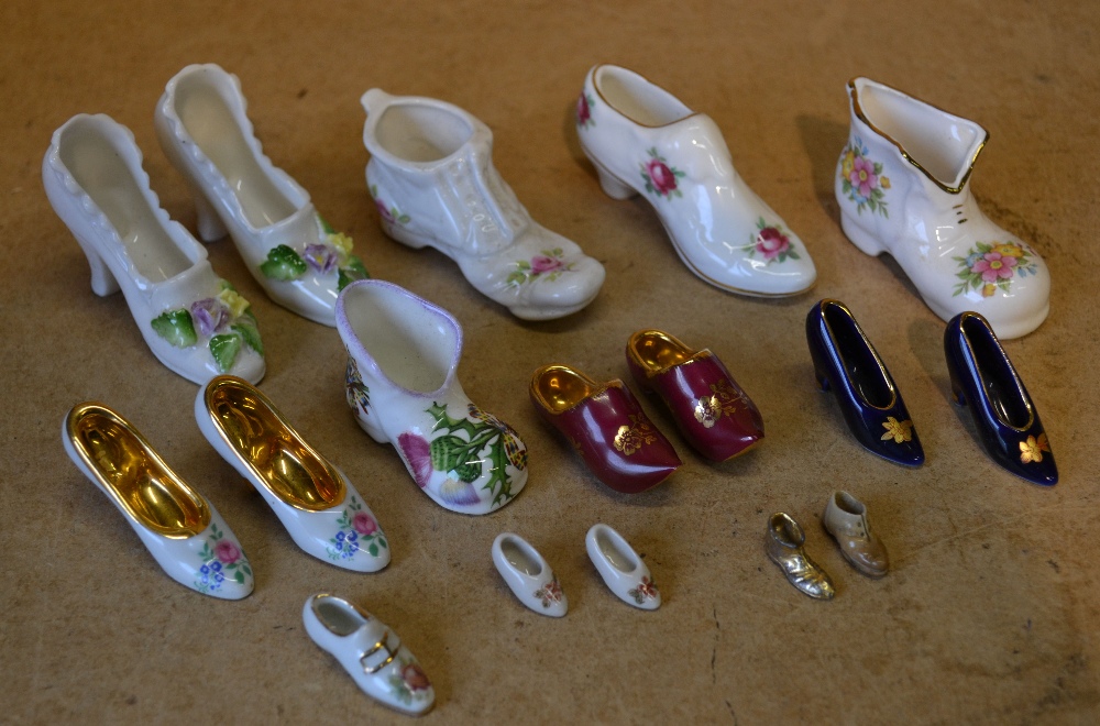 A Collection of Miniature China Shoes