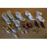 A Collection of Miniature China Shoes