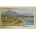 Guy Morrison Pair of Irish Watercolours " Derryogue Kilkeel and Near Tyrella County Down" both