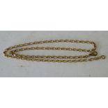 A 9ct Gold Linked Chain, 46cm long 8.