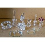 7 Swarovski Crystal Animals and Bells etc,