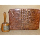 A Crocodile Skin Documents Case,