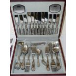 A Viners Silver Plated Flatware Service in fitted canteen