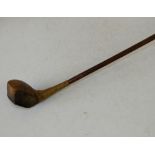 A Jas Braid Special Wood with hickory shaft and leather grip,