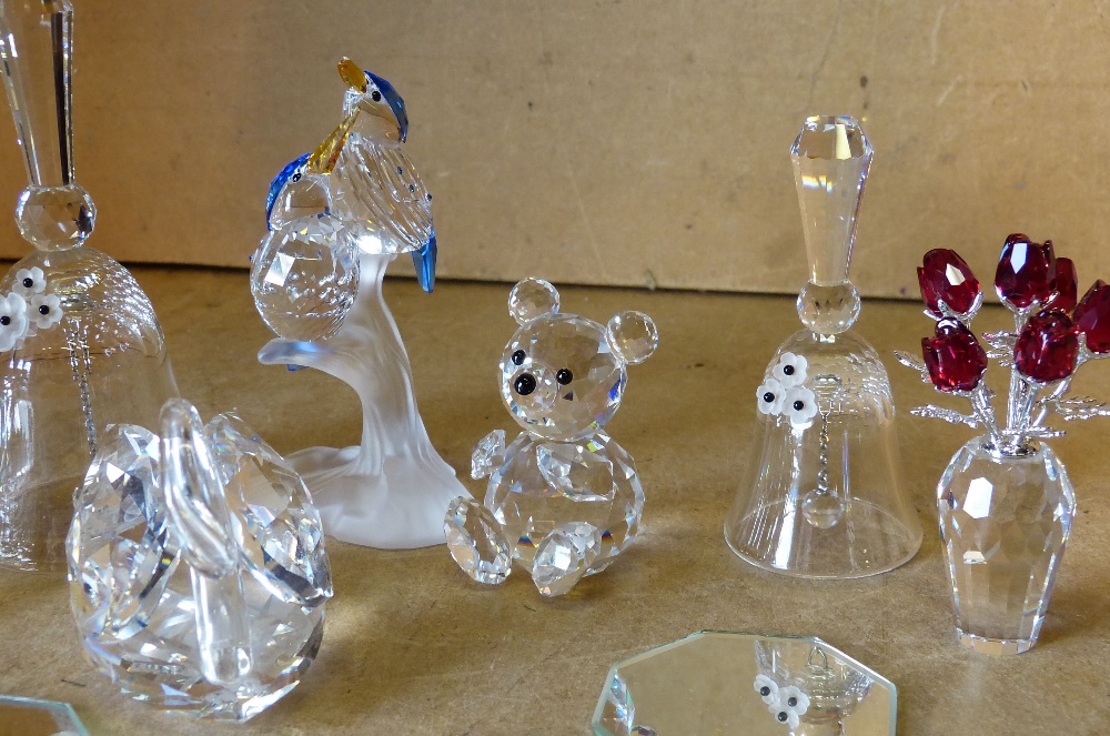 7 Swarovski Crystal Animals and Bells etc, - Image 2 of 3