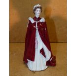 A Royal Worcester Figurine "In Celebration of the Queen's 80th Birthday" 23cm high