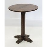 A pollard oak circular occasional table,