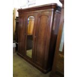 A 19th century mahogany compactum, havin