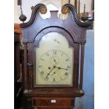 A 19th century oak cased long case clock